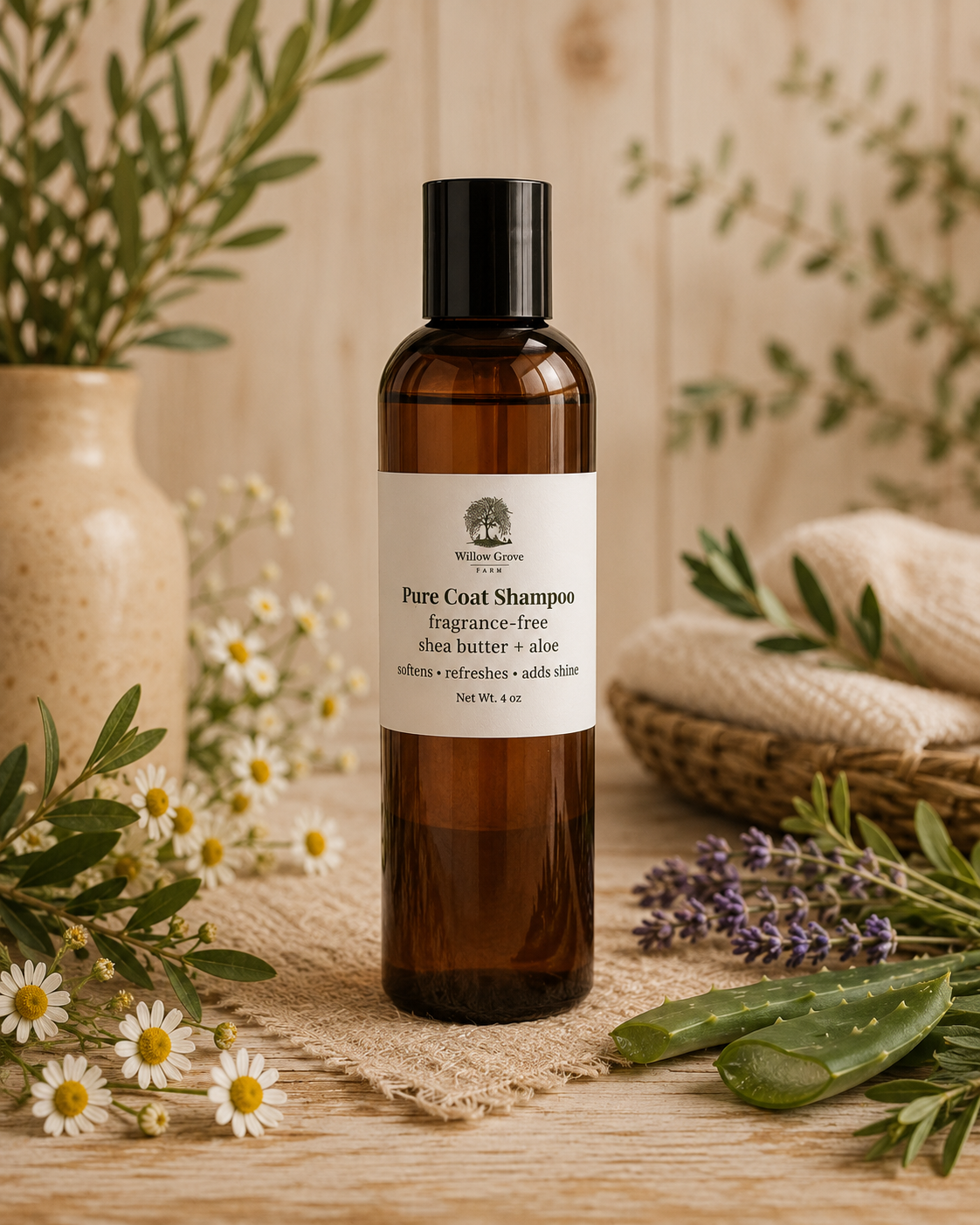 Pure Coat Shampoo™ Fragrance-Free Nourishing Dog Shampoo